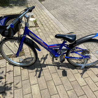 子供自転車　ブルー