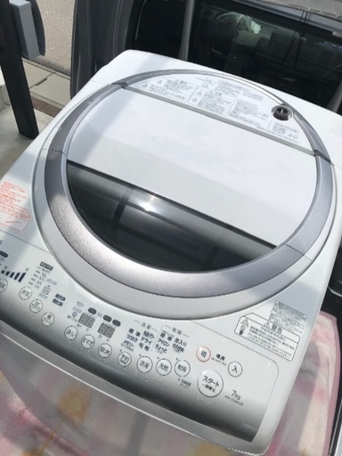 取引中2014年製東芝洗濯乾燥機容量7キロ美品。千葉県内配送無料。設置無料。