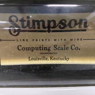 アンティーク「はかり」stimpson true weight