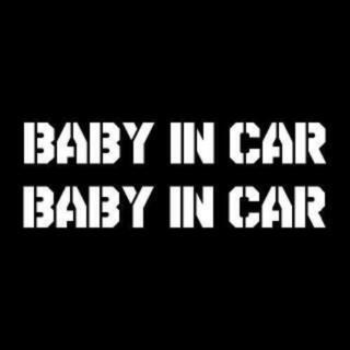 BABY in car ステッカー
