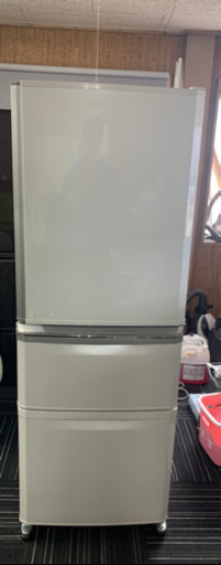 3ドア冷凍冷蔵庫 335L 三菱 MR-C34W-W 2012年制