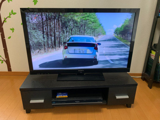 【値下げ交渉OK】【テレビ台のみ決定済み】SONYブラビア40インチ 液晶テレビ／テレビ台付き