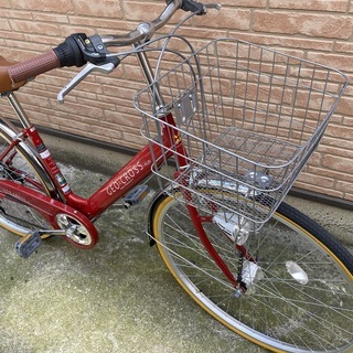 シティサイクル（美品） GEO CROSS PLUS 27インチ レッド