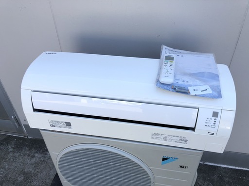 【管理KR128】DAIKIN 2016年 2.8kw 10畳用 ルームエアコン F28TTEV 200V 外電源タイプ 分解クリーニング済