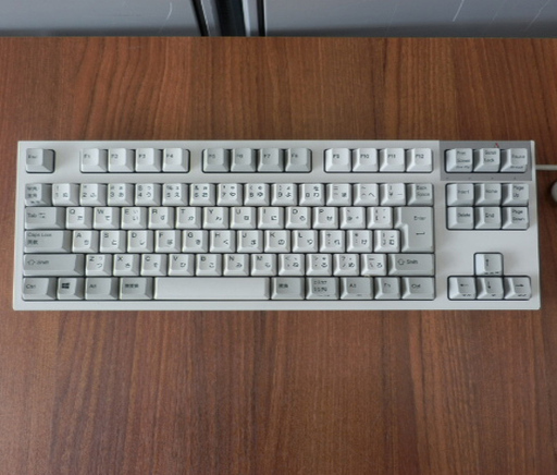 ▷キーボード 東プレ テンキーレス REALFORCE TKL R2TLA-JPV-IV