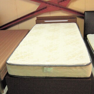 シングルベッド 幅98㎝×長さ212×高さ40.5 マットレス付き 引き出し収納  