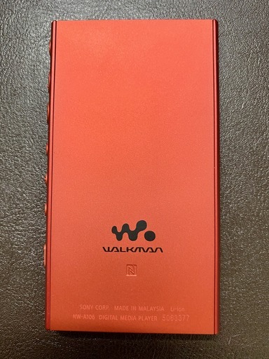 使用頻度少 美品 ソニー ウォークマン 32GB Aシリーズ NW-A106 RED