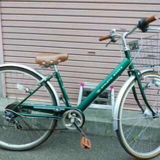 札幌市内配達無料。中古27インチグリーン！ (COOLMINT) 白石の自転車の 