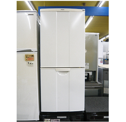 札幌 安い!【ハイアール 2ドア冷蔵庫 138L 2010年製】JR-NF140C ホワイト 白 右開き 単身者 Haier 100Lクラス 本郷通店