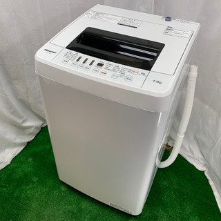 美品 ハイセンス/Hisense 全自動洗濯機 4.5kg スリムボディ 使用期間3 ...