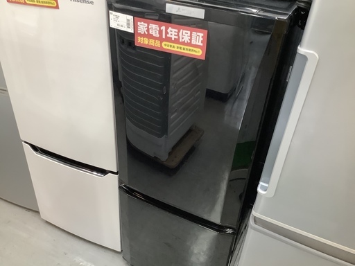 2ドア冷蔵庫 MITSUBISHI MR-P15A-B 2017年製　146L