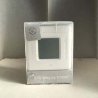 【新品】防水 IPX4 バスクロック アイコン 4WAY (時計...