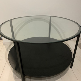 IKEA ヴィットショー ガラステーブル