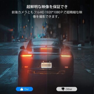 新品・未使用 ドライブレコーダー ミラー型 前後1080P 【公式通販】