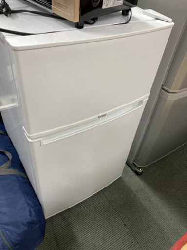 2017年製 9000円 ハイアール 85L 2ドア冷蔵庫（直冷式）ホワイト【右開き】Haier JR-N85B-W
