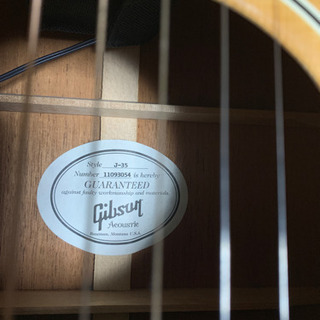 ギブソンJ35復刻　ハードケース付　エレアコ