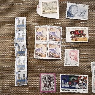 外国の切手　16枚　イタリア　オーストリア　ドイツ　タイ