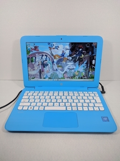 美品/爽やかなブルー/コンパクトノートPC/Webカメラ/最新Win10