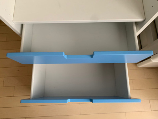 イケア Ikea Stuva ストゥヴァ ホワイト ライトブルー 本棚 収納棚 子供部屋収納 キッズ ジュニア おもちゃ箱 ゆうちゅーり 戸塚の収納家具 子供部屋用収納 の中古あげます 譲ります ジモティーで不用品の処分