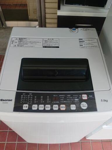 洗濯機  ハイセンス  HW-E5502  5.5kg   2018年製