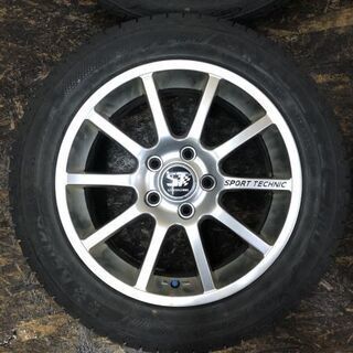 【KENDA 205/55R16】スタッドレス 4本【ST SPORT TECHNIC 社外 16インチ 6.5J5HPCD112+47】VWゴルフ audi A3等　(VTJ157) クレジットカード QR決済可能