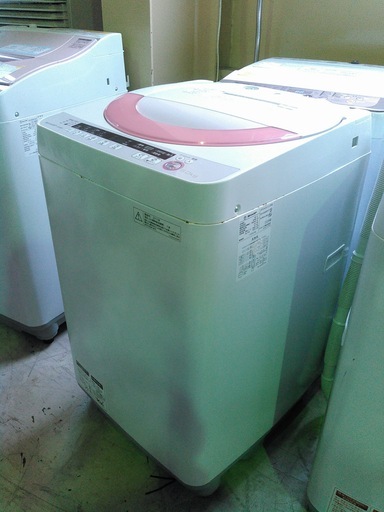 ◆安心の一年保証！洗濯機　 6.0㎏ 　SHARP/シャープ 　2015年製 　ES-GE60P-P  ピンク　No.1320060301　ガーランド草加