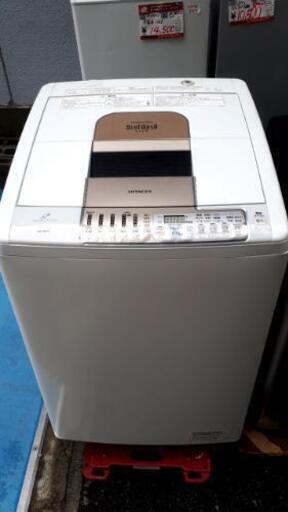 ☆中古 激安！日立　HITACHI　全自動洗濯乾燥機  BEAT WASH 8/4.5kg 　2007年式　＞8,000円!!!