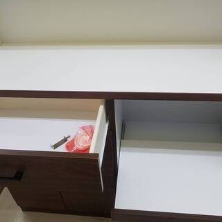 未使用 アウトレット家具 2面食器棚 糸島福岡唐津　0619-03