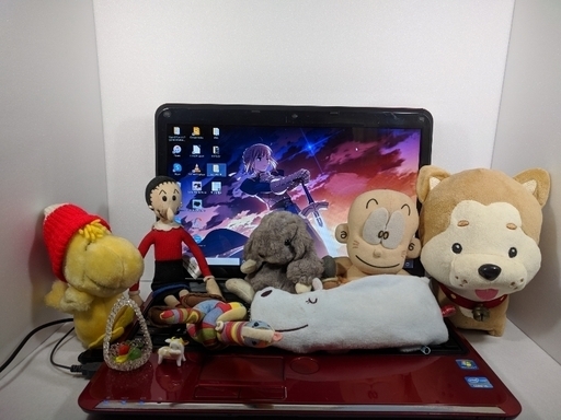 美品/人気のレッド/Win10/Core i5/大容量750G/Office/カメラ