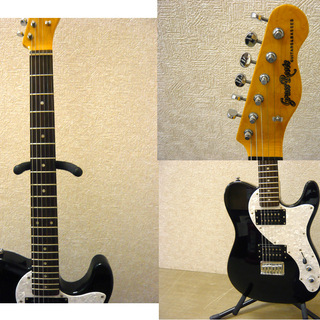 グラスルーツ エレキギター G-TE-45R ブラック ソフトケース付