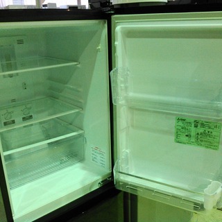 安心の一年保証！ 冷蔵庫 2ドア MITSUBISHI/三菱 2019年製 黒 MR-P15E-