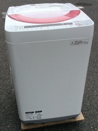 【RKGSE-273-1】特価！シャープ/SHARP/6kg/全自動洗濯機/ES-GE60P-P/中古/2015年製/当社より近隣地域無料配達