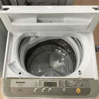安心の1年間保証付！ 2018年パナソニック製 6.0kg 全自動洗濯機【