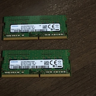 【中古】SAMSUNG　DDR4-17000　4GB×2枚　8G...