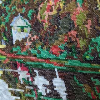 ヨーロッパ式刺繍絵タペストリー: An Autumn Lake