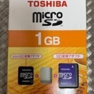 TOSHIBA MicroSD メモリーカード 1GB
