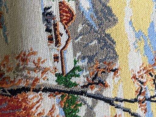 6/21までに! ヨーロッパ式刺繍絵タペストリー: Winter in the Mountain  