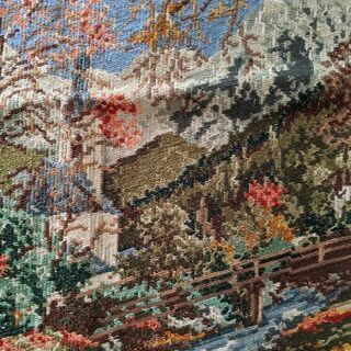 ヨーロッパ式刺繍絵タペストリー: Autumn in the Mountain 6/21までに! ヨーロッパ式刺繍絵タペストリー: Autumn in the