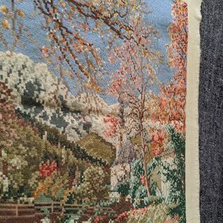 ヨーロッパ式刺繍絵タペストリー: Autumn in the Mountain ヨーロッパ式刺繍絵タペストリー: Autumn in the Mountain