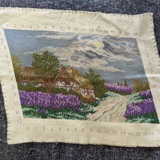 ヨーロッパ式刺繍絵タペストリー:  Iris Garden
