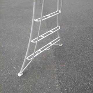 脚立中古　アルミ３脚脚立　グリーンステップ　ハセガワ工業