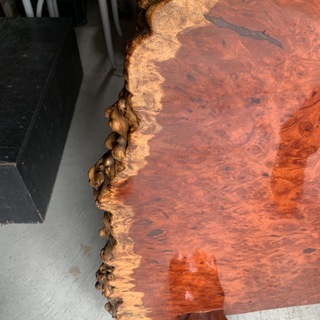 極上品！ 花梨 衝立 唐木 玉杢 珠杢 葡萄杢 一枚板 幅1200