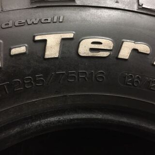BFGoodrich Mud-Terrain T/A LT285/75R16 16インチ 夏タイヤ 4本 バリ 