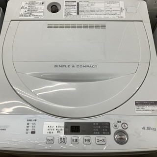 安心の1年返金保証付き！SHARPのES-G4E5-KW 全自動洗濯機