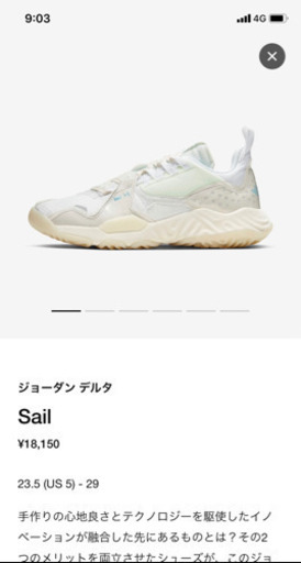 ジョーダン　デルタ　sail