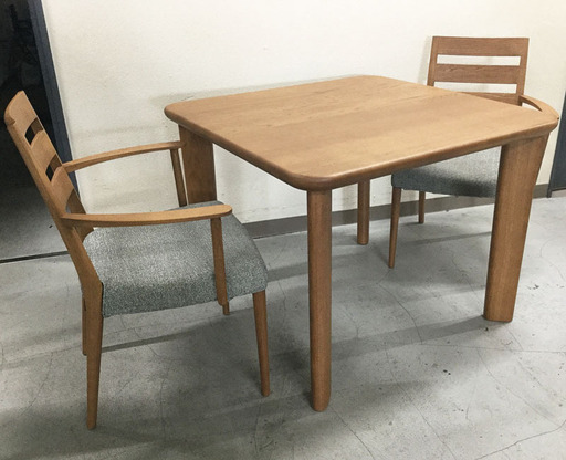 高級家具 カリモク KARIMOKU ダイニングテーブルセット 900mm DT8511 CT61 食堂椅子