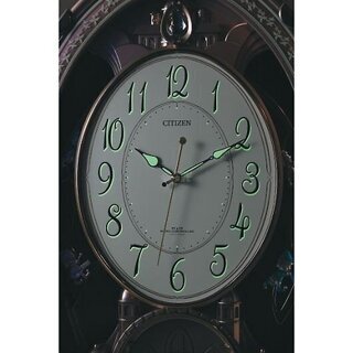 新品・未使用品　CITIZEN　シチズン メロディ電波掛時計 4MN485AZ　30曲入り　壁掛け　時計　コチコチ秒針　箱入り