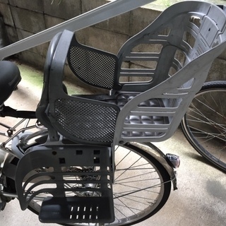 【値下げ】中古　電動アシスト自転車　パナソニック　リチウムVIVI　SS　シルバー　3.1Ah　OGKリアチャイルドシート付