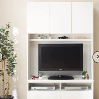 TVボード/ホワイト/鏡面加工