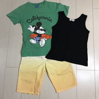 Ｔシャツ&ハーフパンツ&タンクトップ　150cm 